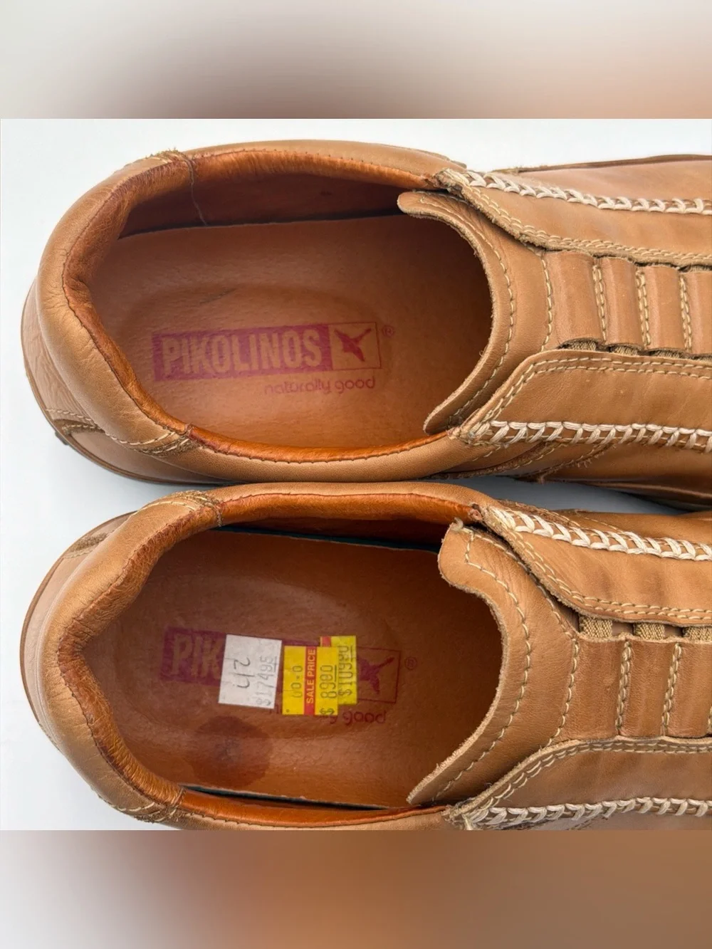 Pikolinos 07F-5046 Suecia Castor Brown Leather Slip On Shoes Men’s Sz 42 - READ